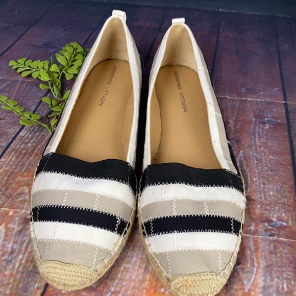 Coastal Striped Neutral Espadrilles by Adrienne Vittadini - Picture 12 of 12